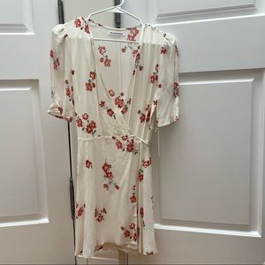 Reformation Floral Wrap Dress